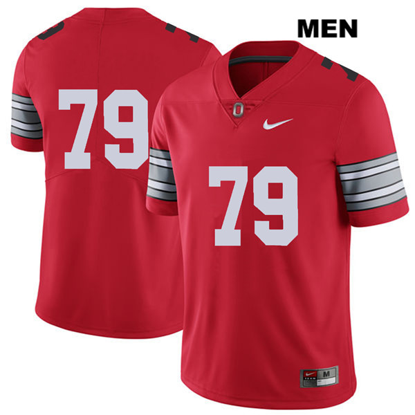 Ohio State Buckeyes Men's Brady Taylor #79 Red Authentic Nike 2018 Spring Game No Name College NCAA Stitched Football Jersey CP19A13NU
